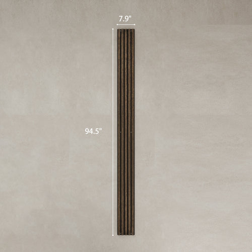 95" x 8" Wood Panels for Wall, 4 Pack Acoustic Panels, Sound Absorbing Slat Wall For Interior Wall Decor, Home, Walnut