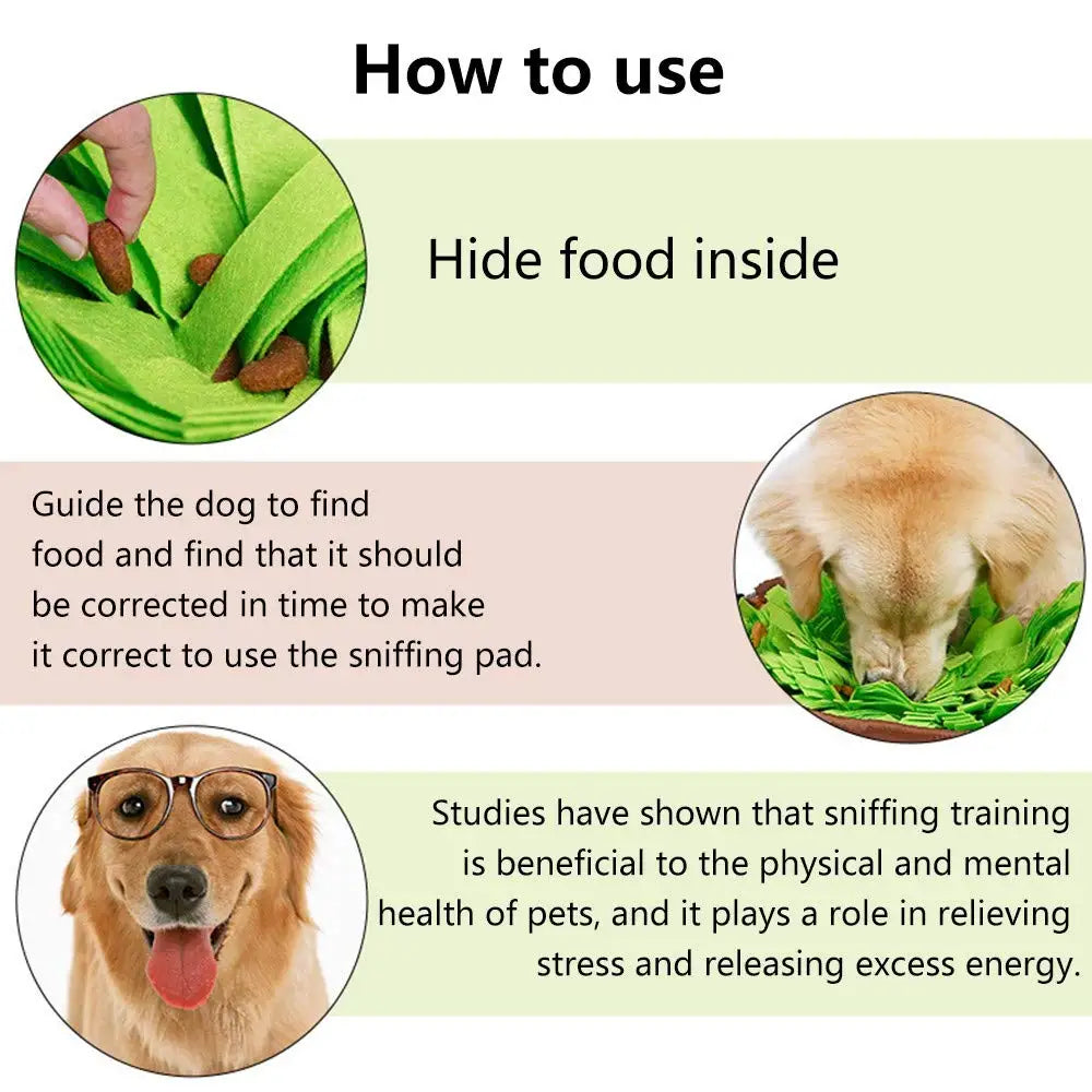 Interactive Pet Snuffle Mat for Dogs & Cats – Mental Stimulation Foraging Toy