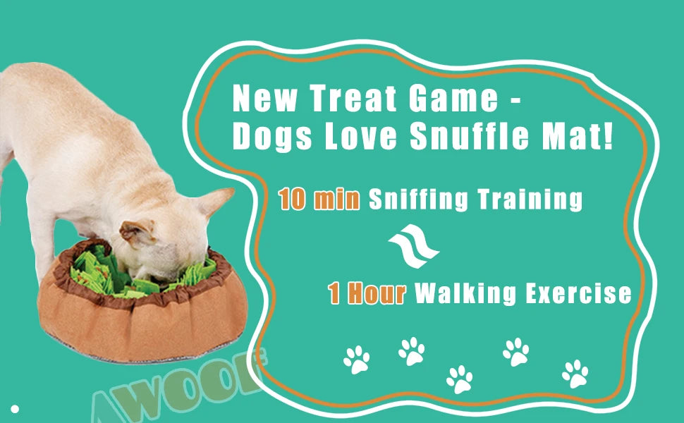 Interactive Pet Snuffle Mat for Dogs & Cats – Mental Stimulation Foraging Toy