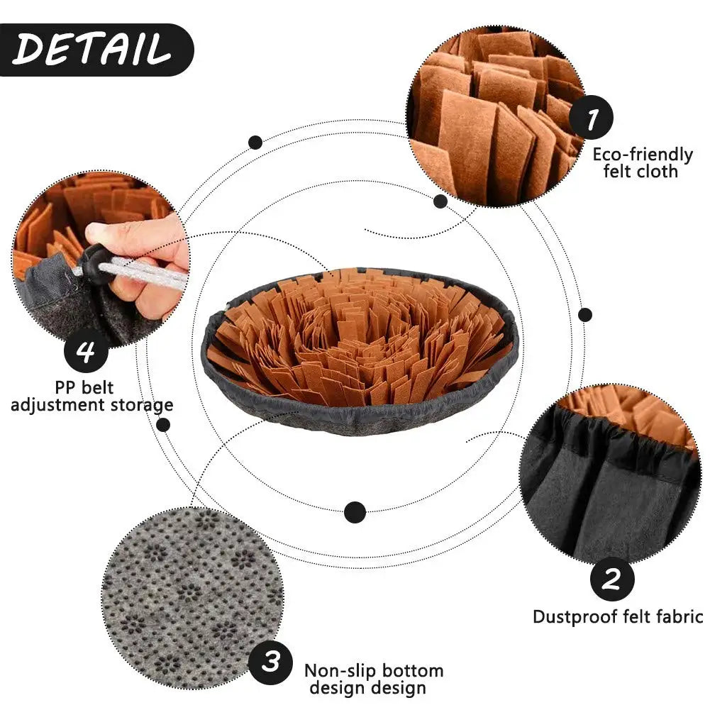Interactive Pet Snuffle Mat for Dogs & Cats – Mental Stimulation Foraging Toy