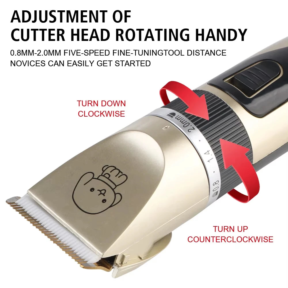 Professional Pet Grooming Kit & Luxury Hair Trimmer