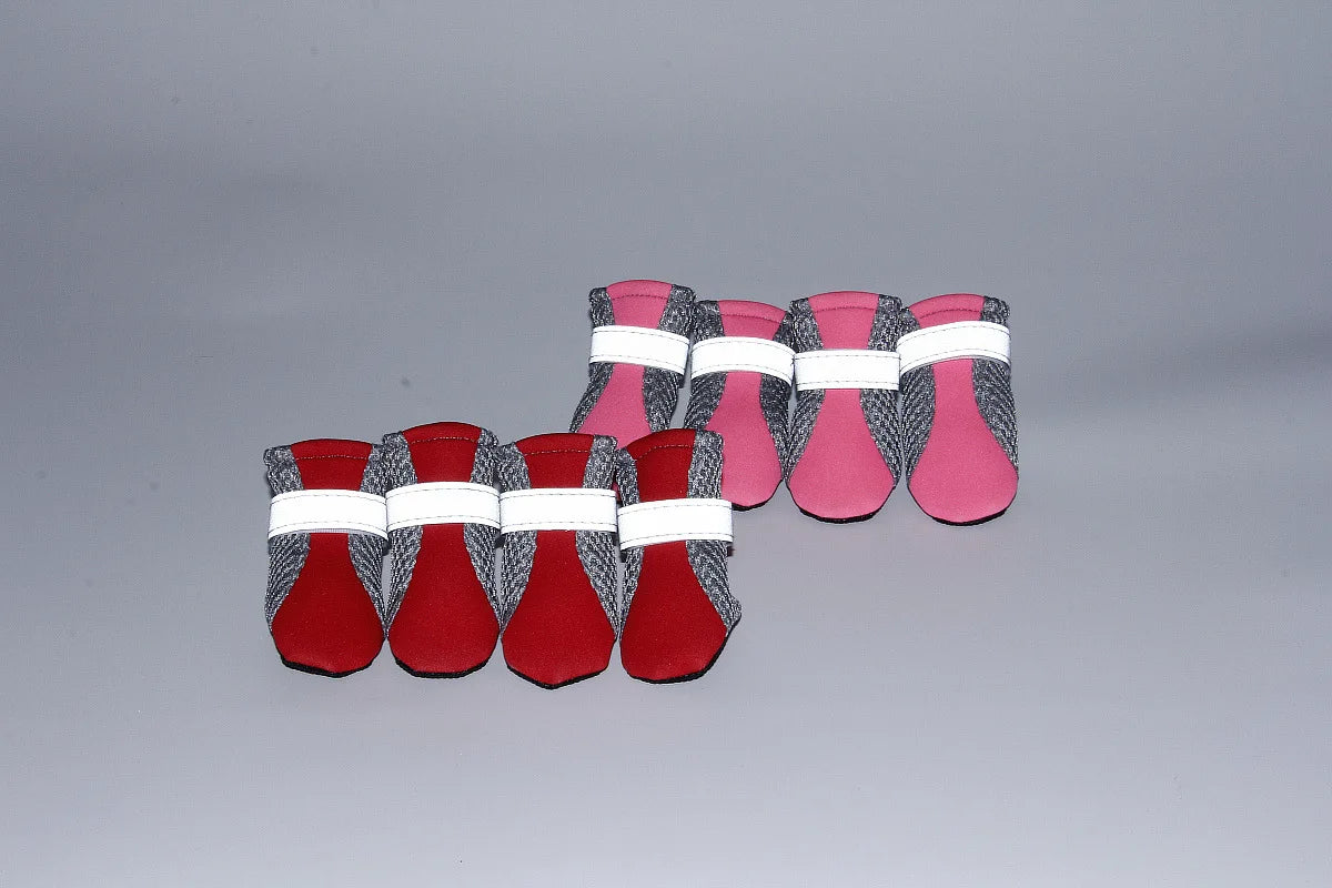 All-Weather Waterproof Pet Boots Soft-Bottom Outdoor Dog Shoes