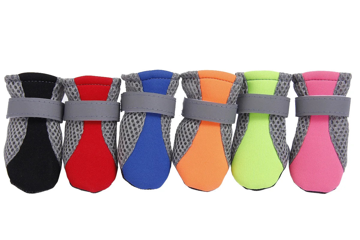 All-Weather Waterproof Pet Boots Soft-Bottom Outdoor Dog Shoes