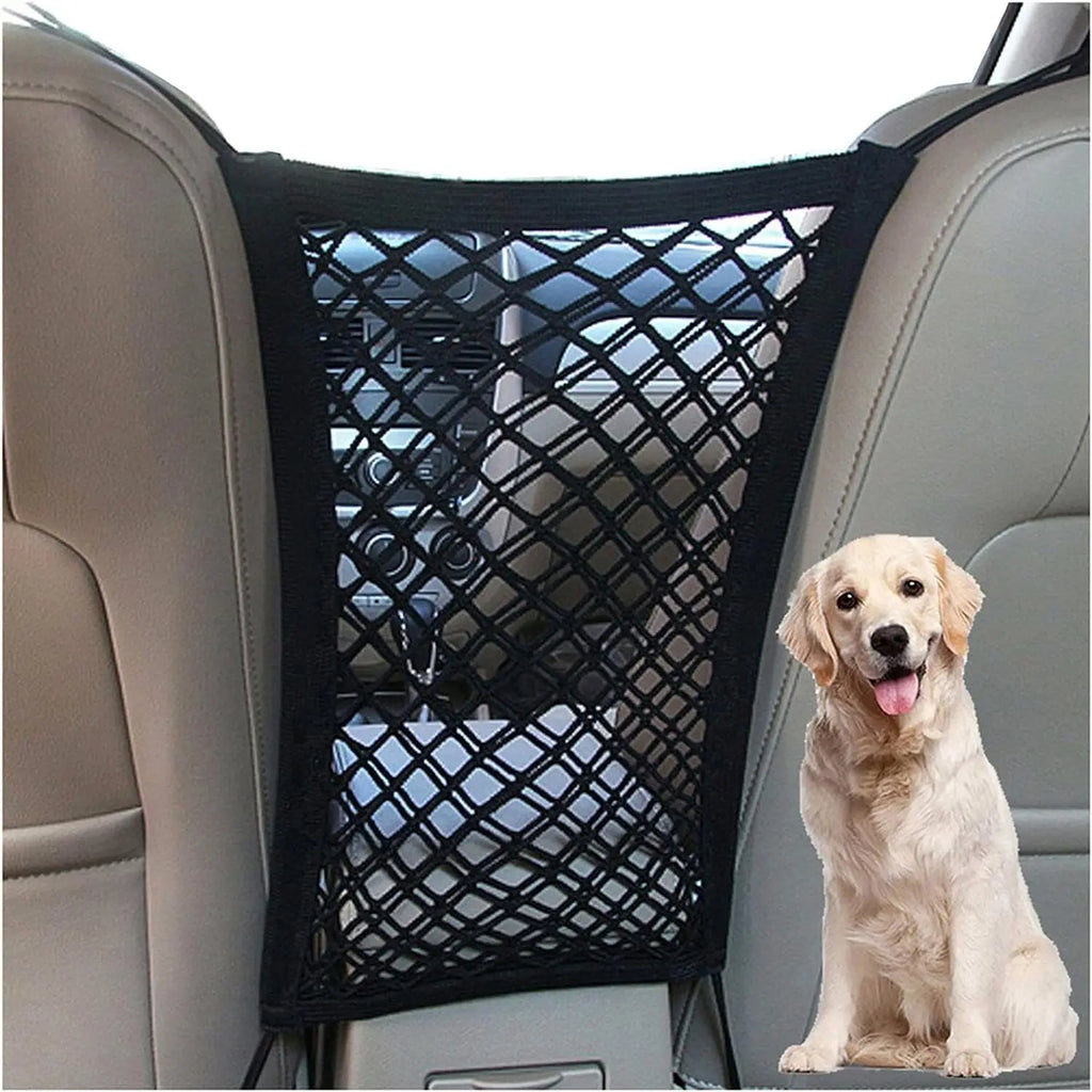 Universal Pet Car Barrier & Mesh Organizer