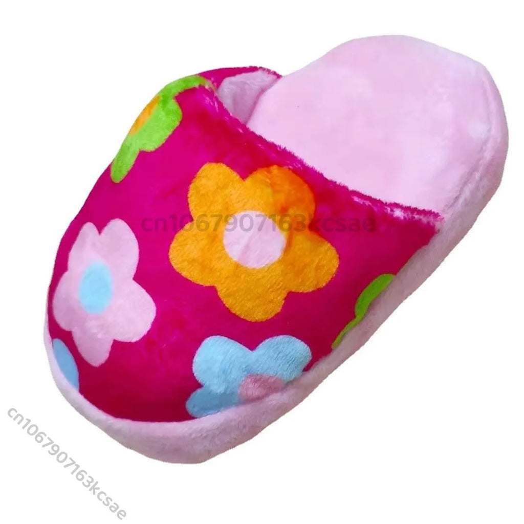 Plush Squeaky Chew Toy for Small Dogs – Funny Slipper Design
