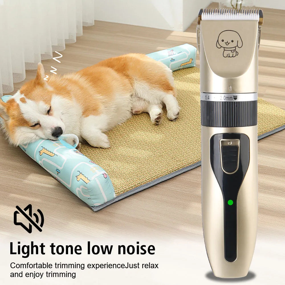 Professional Pet Grooming Kit & Luxury Hair Trimmer