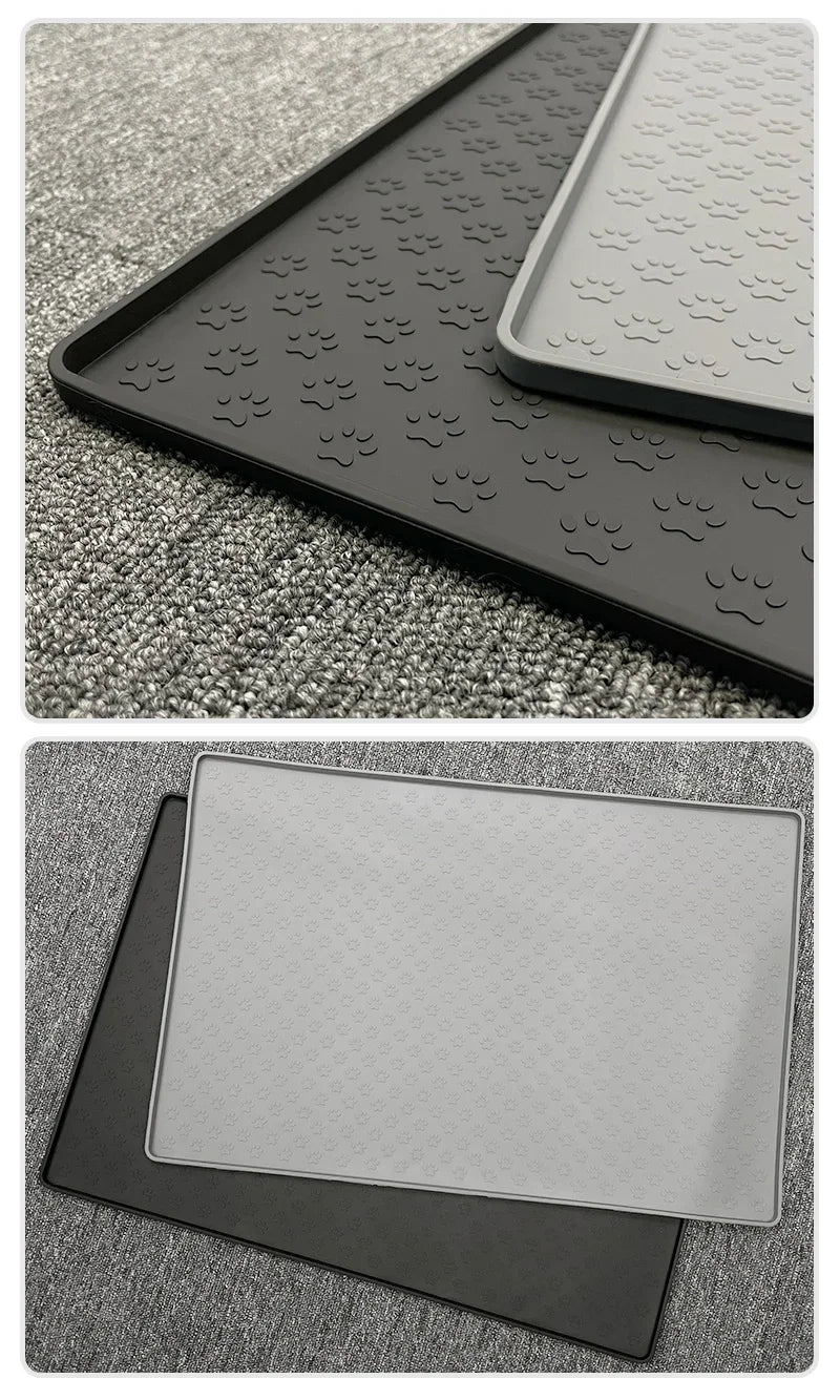 Silicone Pet Bowl Mat – Waterproof Feeding Placemat for Cats & Dogs