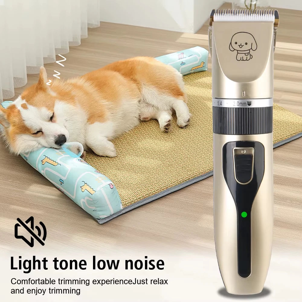 Professional Pet Grooming Kit & Luxury Hair Trimmer