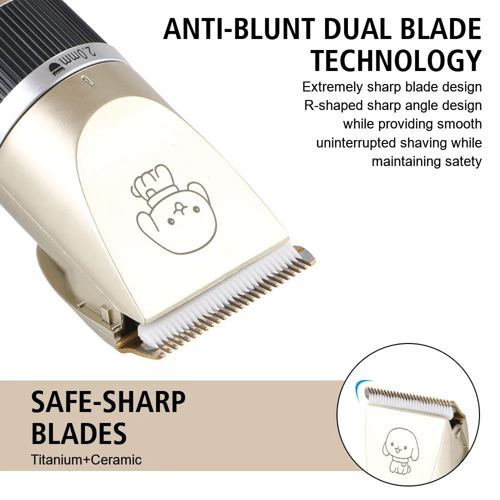 Professional Pet Grooming Kit & Luxury Hair Trimmer