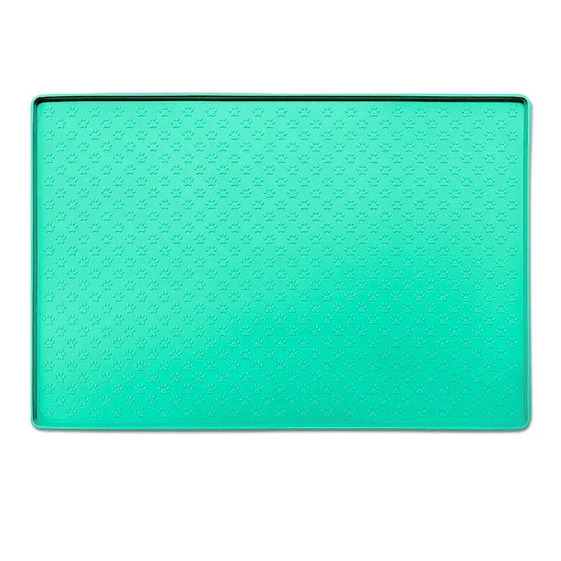 Silicone Pet Bowl Mat – Waterproof Feeding Placemat for Cats & Dogs