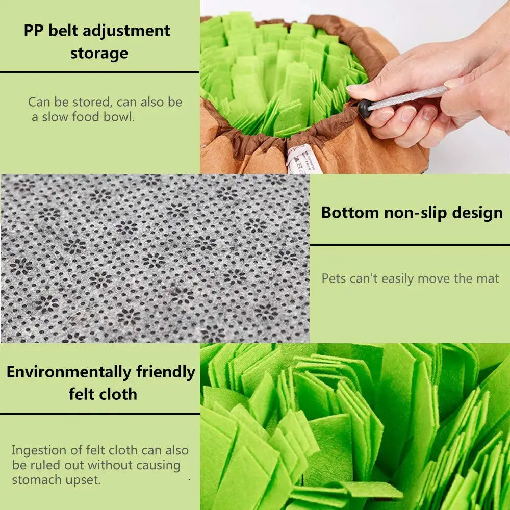 Interactive Pet Snuffle Mat for Dogs & Cats – Mental Stimulation Foraging Toy