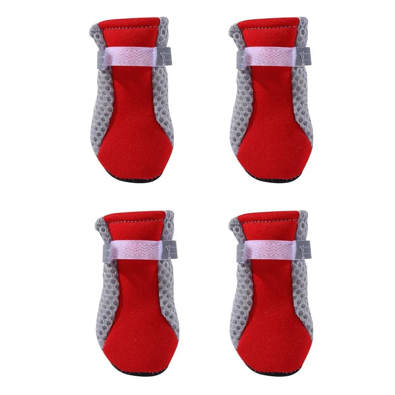 All-Weather Waterproof Pet Boots Soft-Bottom Outdoor Dog Shoes