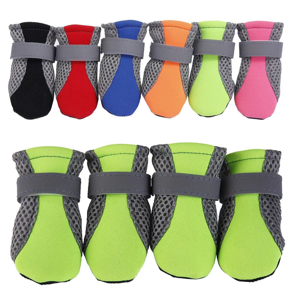 All-Weather Waterproof Pet Boots Soft-Bottom Outdoor Dog Shoes