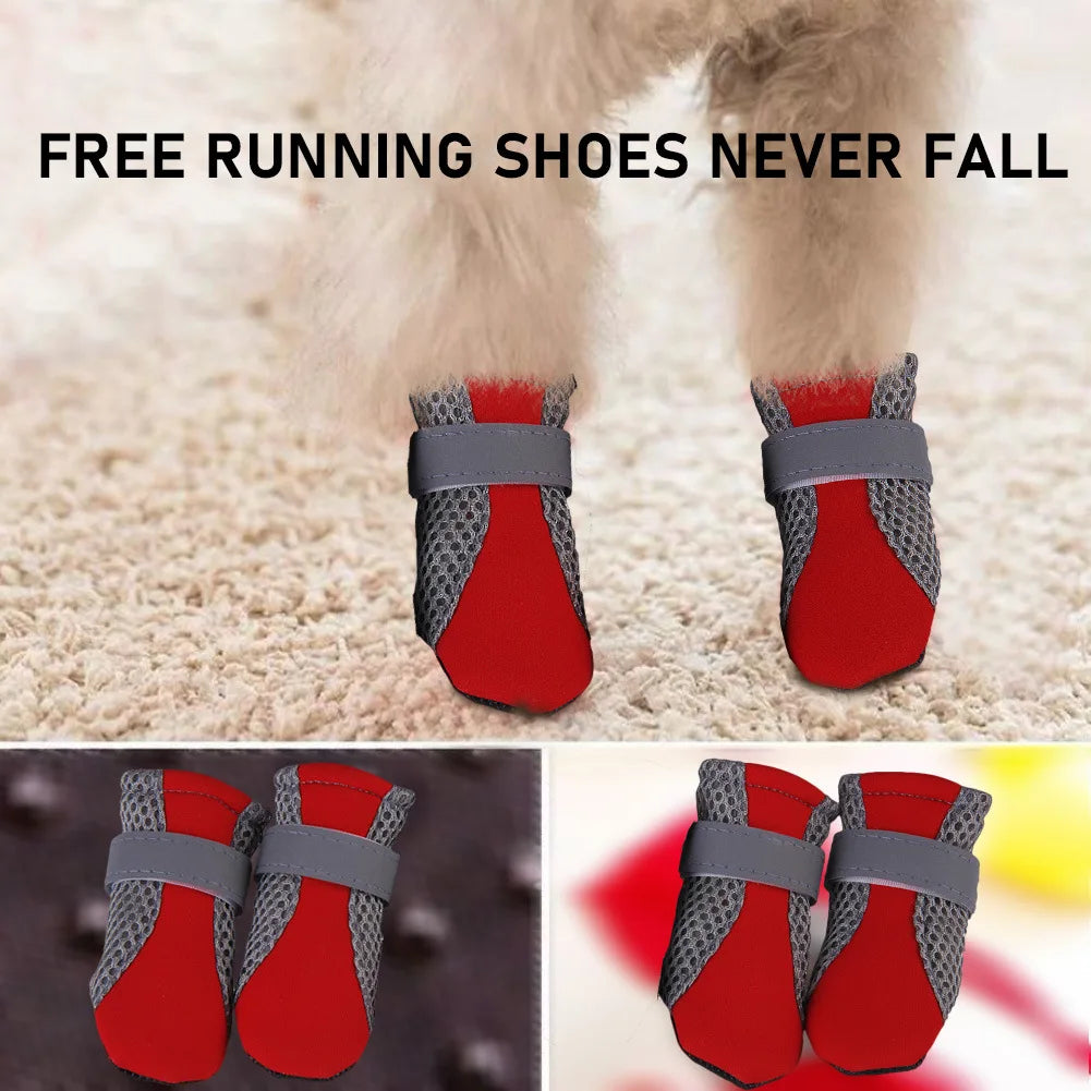 All-Weather Waterproof Pet Boots Soft-Bottom Outdoor Dog Shoes