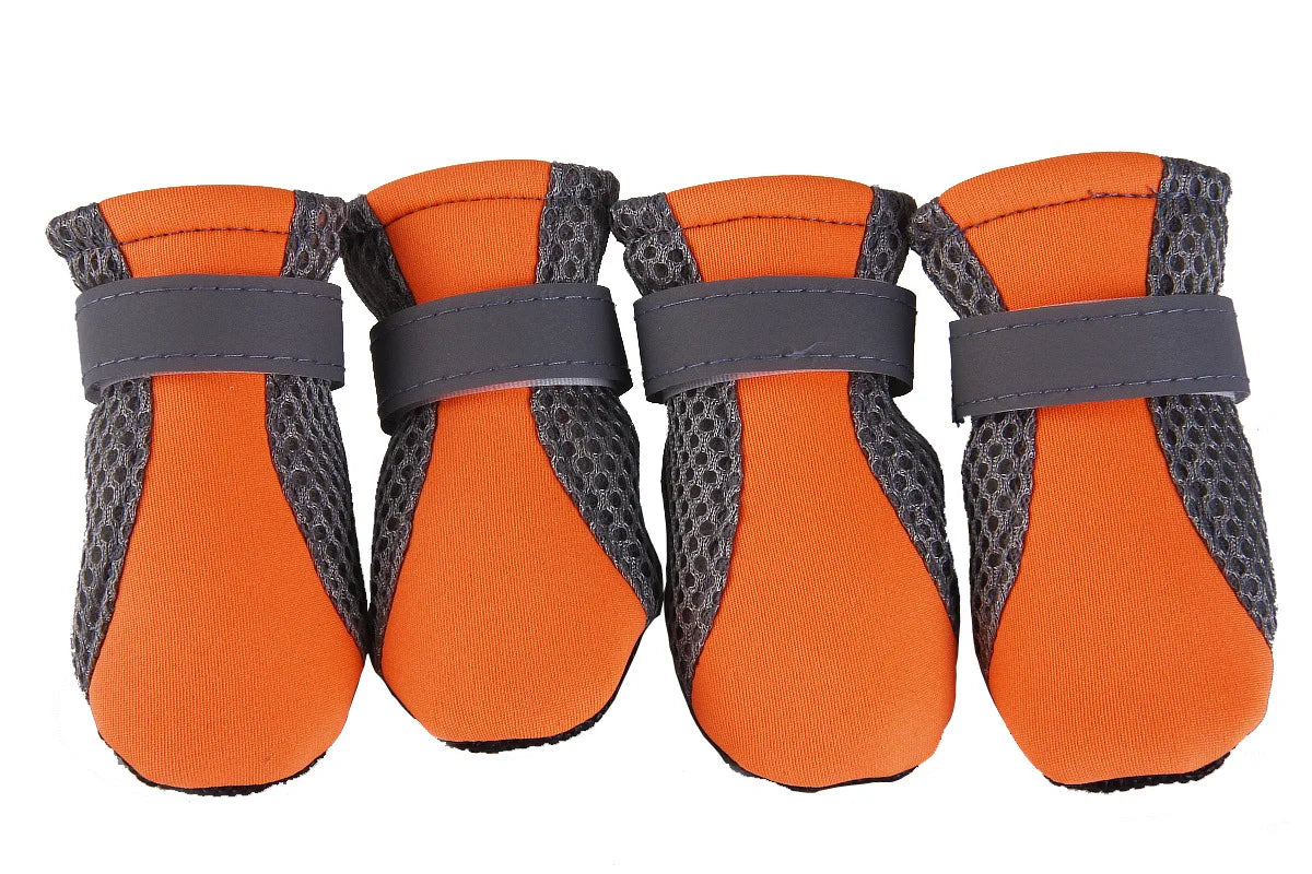 All-Weather Waterproof Pet Boots Soft-Bottom Outdoor Dog Shoes