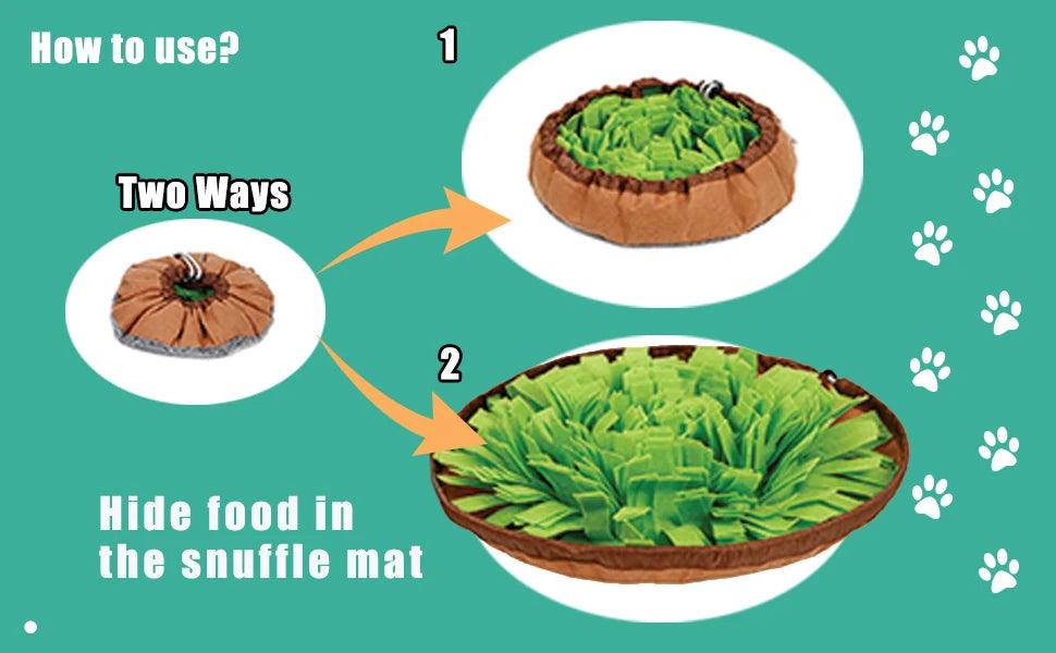 Interactive Pet Snuffle Mat for Dogs & Cats – Mental Stimulation Foraging Toy
