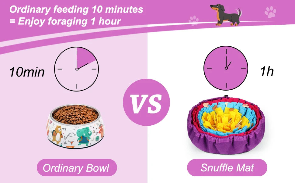 Interactive Pet Snuffle Mat for Dogs & Cats – Mental Stimulation Foraging Toy