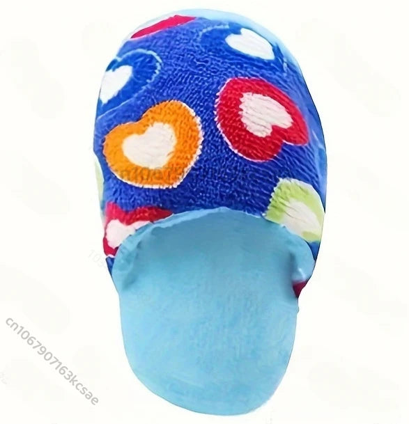 Plush Squeaky Chew Toy for Small Dogs – Funny Slipper Design