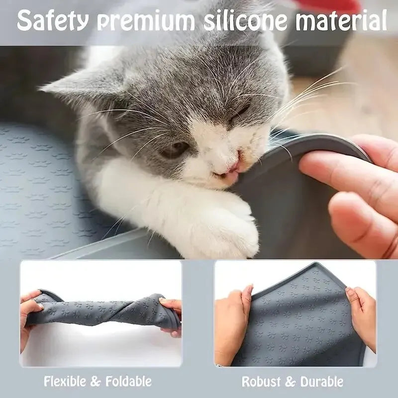 Silicone Pet Feeding Mat – Non-Slip, Waterproof & Easy to Clean