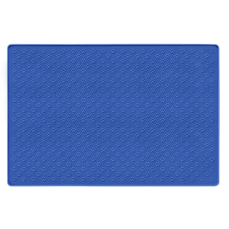 Silicone Pet Bowl Mat – Waterproof Feeding Placemat for Cats & Dogs