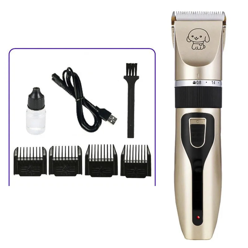 Professional Pet Grooming Kit & Luxury Hair Trimmer