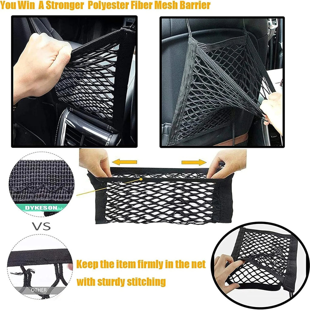 Universal Pet Car Barrier & Mesh Organizer