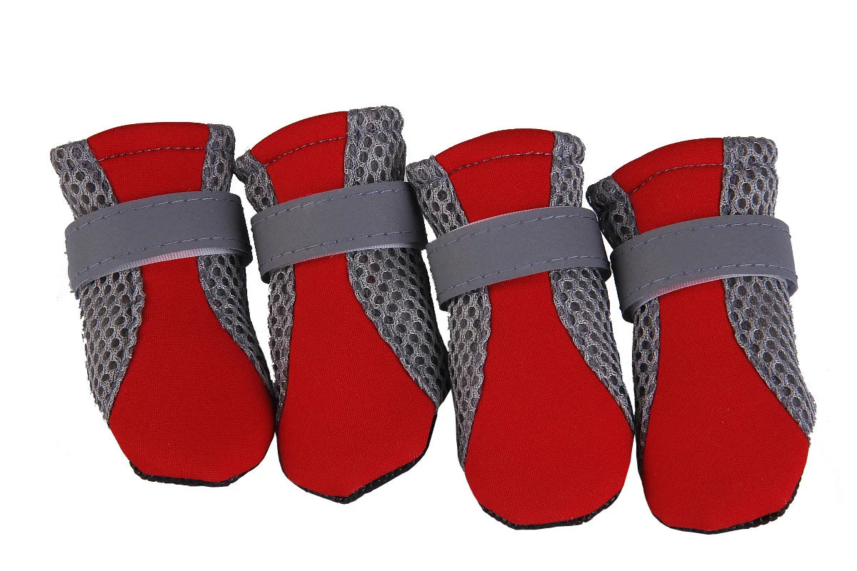 All-Weather Waterproof Pet Boots Soft-Bottom Outdoor Dog Shoes
