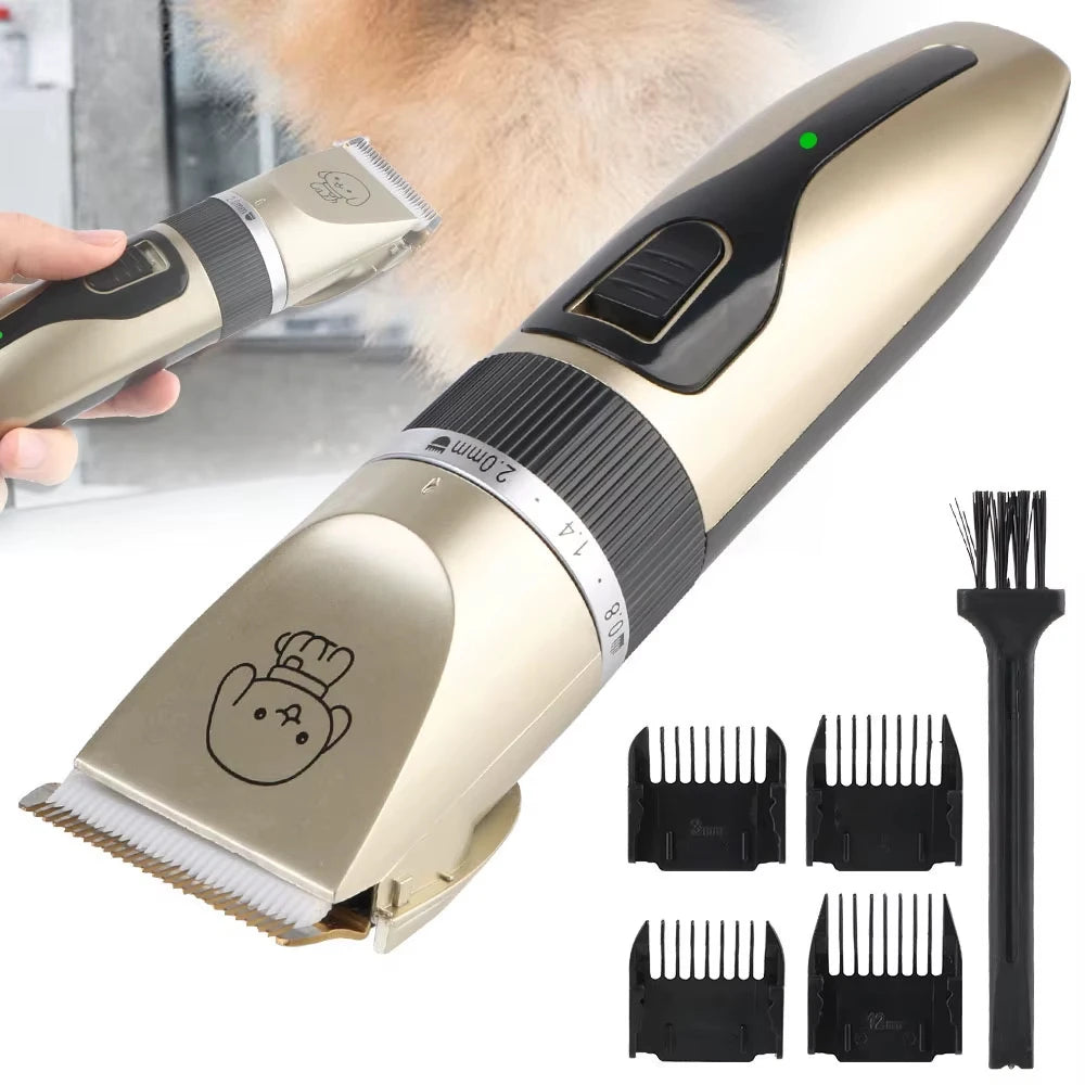 Professional Pet Grooming Kit & Luxury Hair Trimmer