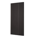 Wood Slat Acoustic Panels, 23.6 X 47.2 Inch, MDF Accent Wooden Wall Panels For Modern Interior Wall Decor, Faux Wood Wall Board Panels For Noise Reduction, Black Oak